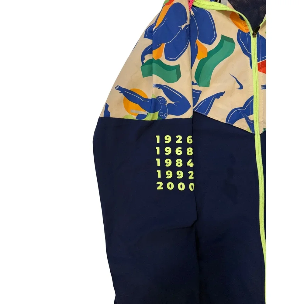 Nike AIR Kelly Anna London Windrunner Running Jacket Navy Multi CZ9184-451 Small